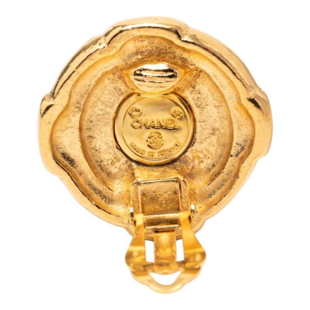 CHANEL Gold Logo Earrings - Picture 3 of 3
